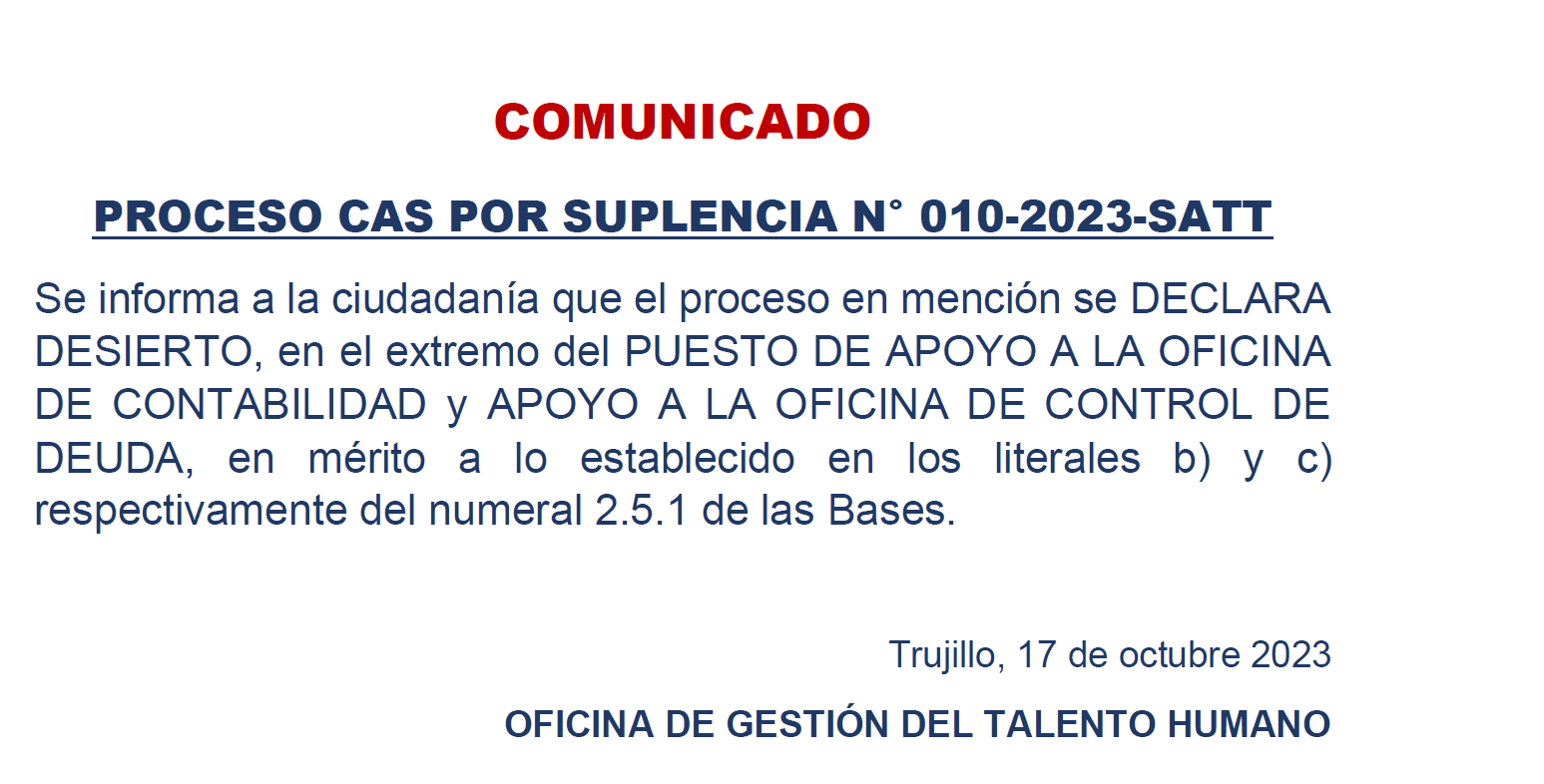 comunicado