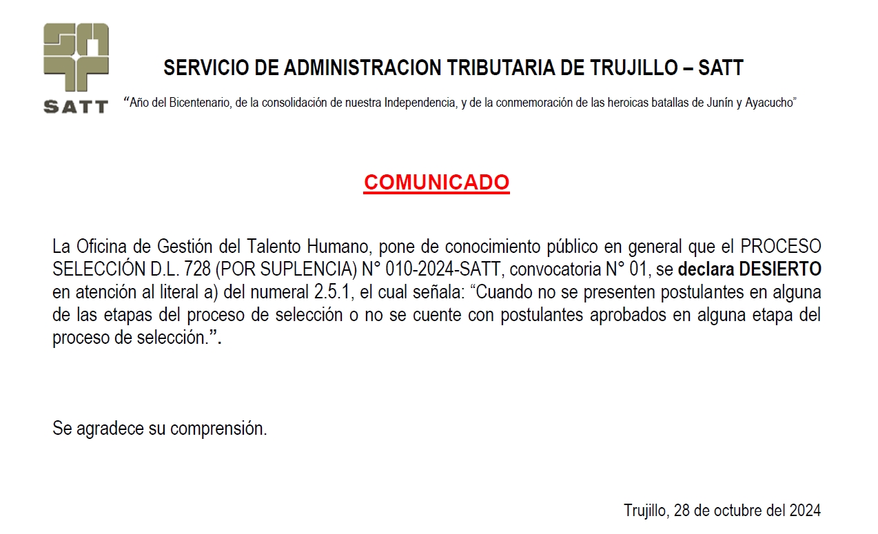 Comunicado