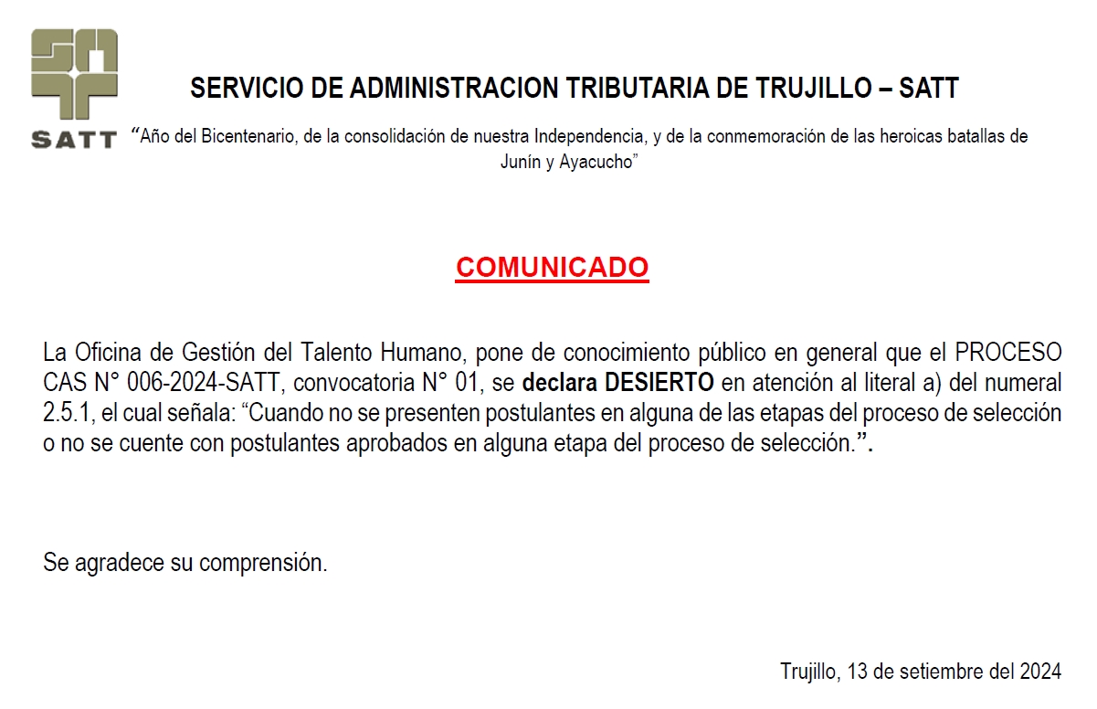 comunicado