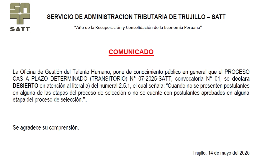 comunicado